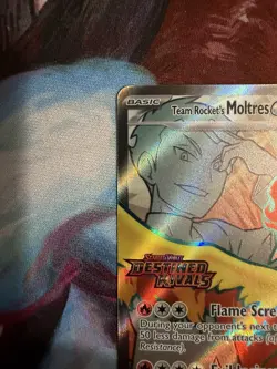 Team Rocket's Moltres ex - (Destined Rivals Stamp) 208/182 Miscellaneous Card NM - Image 2