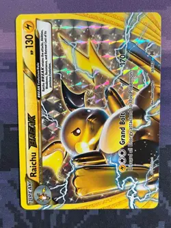 Raichu BREAK 50/162 Pokemon BREAKthrough Rare BREAK Near Mint Card NM 1 - Image 1