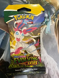Pokemon "Evolving Skies" 10-Card Sealed Sleeved Booster (Sylveon) X1 - Image 1