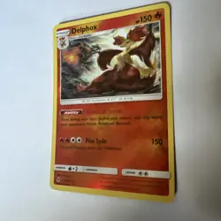Pokemon Cards Delphox 17/131 Reverse Holo Forbidden Light Nr Mint Card - Image 1