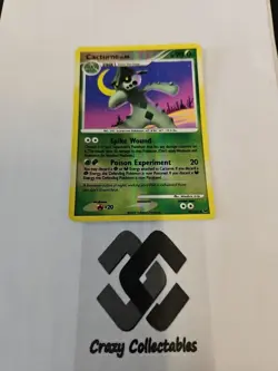 Pokemon Card Cacturne 42/127 Reverse Holo Platinum Base Set Mint Condition - Image 1