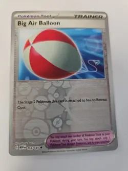 Pokemon Cards Big Air Balloon 155/165 151 Reverse Holo Mint Card - Image 1