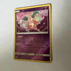 Pokemon Cards Mr. Mime 66/181 Team Up Reverse Holo Mint Card - Image 1