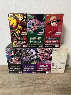 One Piece Card Game 7 Box Set OP-09 10 11 12 13 EB02 Prb-02 Box Japanese w/tape - Image 1