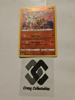 Pokemon Cards Entei 019/203 Reverse Holo Evolving Skies Nr Mint Card - Image 1