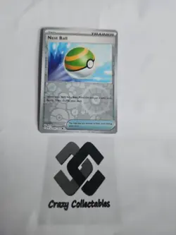 Pokemon Cards Nest Ball Reverse Holo 084/091 Paldean Fates Mint - Image 1
