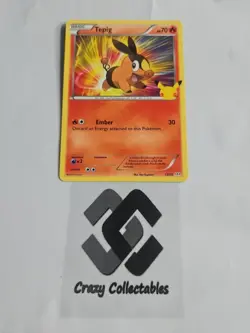 Pokemon Card Tepig 13/25 Non Holo Mcdonalds 25th Anniversary Nr Mint - Image 1