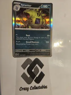 Pokemon Card Tyranitar 135/193 Holo Rare Paldea Evolved Nr Mint Card - Image 1