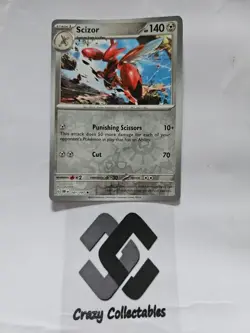 Pokemon Cards Scizor 141/197 Reverse Holo Obsidian Flames Mint Cards - Image 1