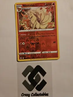 Pokemon Cards Ninetales 031/264 Reverse Holo Fusion Strike Mint Card - Image 1