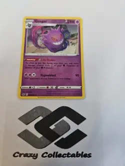Pokemon Gengar 085/202 Reverse Holo Sword And Shield Nr Mint Card - Image 1