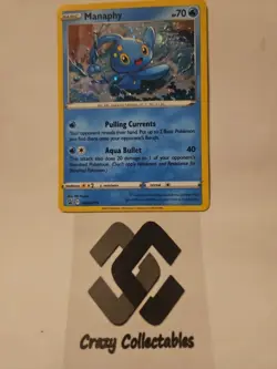 Pokemon Card Manaphy SWSH275 Promo Holo Nr Mint Condition - Image 1