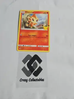 Pokemon Card Chimchar 12/25 Non Holo Mcdonalds 25th Anniversary Nr Mint - Image 1