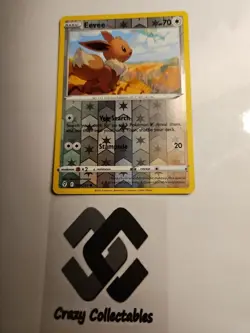 Pokemon Cards Eevee 125/203 Reverse Holo Evolving Skies Nr Mint Card - Image 1