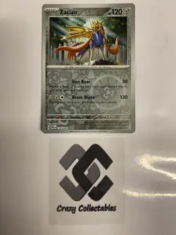 Pokemon Cards Zacian 136/182 Paradox Rift Reverse Holo Mint Condition Card - Image 1