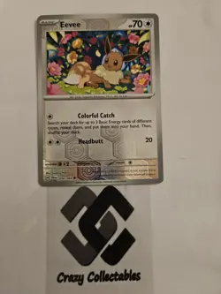 Pokemon Card Eevee 050/064 Shrouded Fable Reverse Holo Rare Nr Mint - Image 1