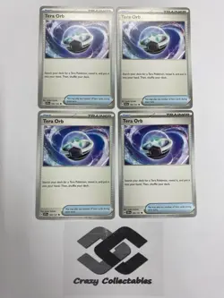 Pokemon Cards Tera Orb 189/191 4X Playset Surging Sparks Mint Card - Image 1