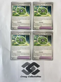 Pokemon Cards Technical Machine: Evolution 178/182 4X Card Playset Paradox Rift - Image 1