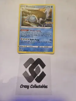 Pokemon Card Blastoise 017/078 Pokemon Go Holo Mint Condition - Image 1