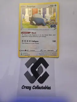 Pokemon Card Snorlax 055/078 Pokemon Go Holo Mint Condition - Image 1