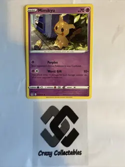 Pokemon Cards Mimikyu 080/196 Lost Origin Non Holo Rare Mint Condition Card - Image 1