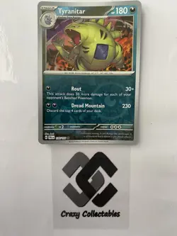 Pokemon Cards Tyranitar 135/193 SV Paldea Evolved Reverse Holo Mint Card - Image 1