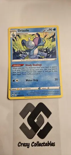 Pokemon Drizzile 056/202 Non Holo Sword And Shield Nr Mint Card - Image 1