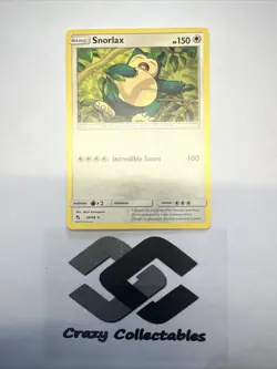 Pokemon Card Snorlax 50/68 Hidden Fates Non Holo Rare Mint Condition - Image 1