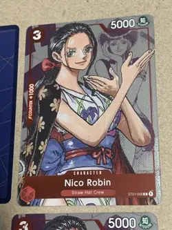 One Piece TCG 25th Premium Nico Robin ST01-008 Lot of 4 Promo Cards NM English - Image 4