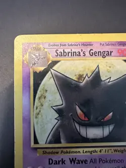 Pokemon Card TCG Sabrina's Gengar 29/132 Gym Challenge Rare Heavily Played WoTC - Image 2