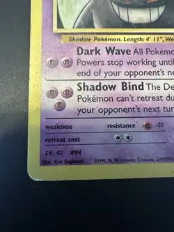 Pokemon Card TCG Sabrina's Gengar 29/132 Gym Challenge Rare Heavily Played WoTC - Image 4