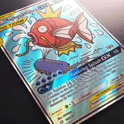 Magikarp & Wailord GX 161/181 Tag Team Full Art Rare Team Up MP Pokemon Card - Image 2