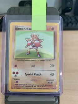 Pokemon Card Hitmonchan 8/130 Base Set 2 Holo Rare WOTC LP/NM SWIRL - Image 4