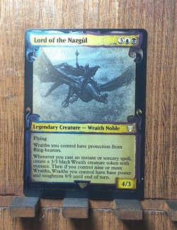 MTG - LOTR - SHOWCASE SCROLL - (FOIL) Lord of the Nazgul - MINTY - Pack Fresh. - Image 2