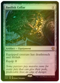 Basilisk Collar - FOIL - NM MTG CLB - Battle for Baldur's Gate 300/361 Rare - Image 1