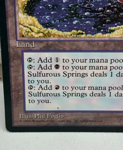Magic The Gathering MTG Sulfurous Springs Ice Age 1995 Vintage - Image 2