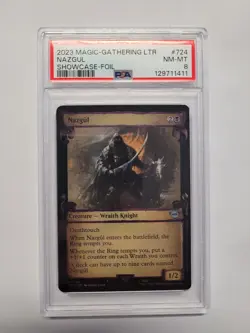 Nazgul 0724 PSA 8 Lord of the Rings Tales of Middle-Earth Showcase Scroll Foil - Image 1