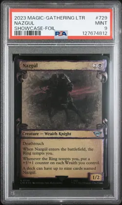 2023 MTG THE LORD OF THE RINGS: TALES OF MIDDLE-EARTH SC-FOIL #729 NAZGUL PSA 9 - Image 1