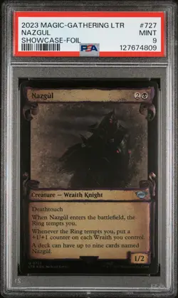 2023 MTG THE LORD OF THE RINGS: TALES OF MIDDLE-EARTH SC-FOIL #727 NAZGUL PSA 9 - Image 1