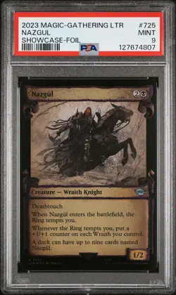 2023 MTG THE LORD OF THE RINGS: TALES OF MIDDLE-EARTH SC-FOIL #725 NAZGUL PSA 9 - Image 1