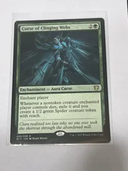 MTG Curse of Clinging Webs - Midnight Hunt Commander - Magic the gathering - Image 1