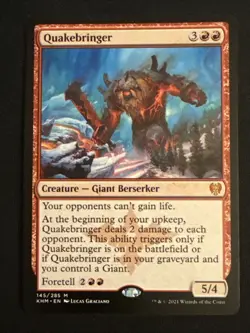 1x Quakebringer (145) Kaldheim LP MTG Magic the Gathering x1 MKE - Image 1