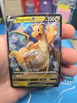 Pokemon TCG Dragonite v Full Art Ultra Holo Rare Card Pokemon Go 49/78 - Image 1