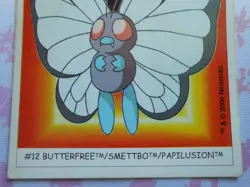 PAPILUSION / BUTTERFREE #12 - DUNKIN BOOMER 2000 CARTE POKEMON - TRES BON ETAT - Image 3
