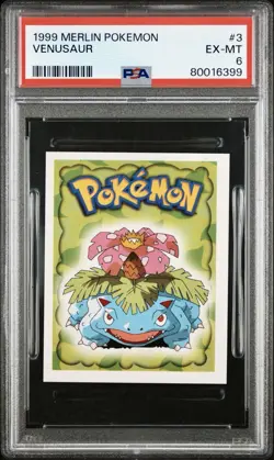 Venusaur 1999 Merlin Pokemon PSA 6 #3 - Image 1