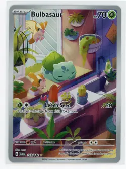 Pokemon TCG - Bulbasaur 143/142 - Stellar Crown - Illustration Rare - Image 1