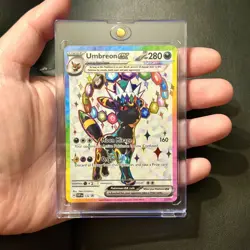 UMBREON Ex 176 Pokemon TCG Prismatic Evolutions - Black Star Promo NM - Image 1