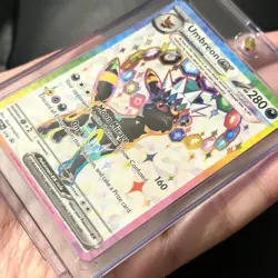 UMBREON Ex 176 Pokemon TCG Prismatic Evolutions - Black Star Promo NM - Image 5