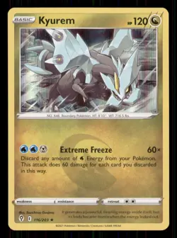 Kyurem SWSH07: Evolving Skies #116/203 Holo Rare Pokemon LP - Image 1