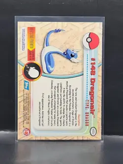 2000 Topps Pokemon TV Animation Series 3 Non Holo 148 Dragonair Blue Label - Image 2